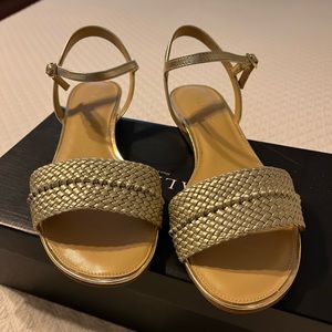 Talbots one inch gold sandal